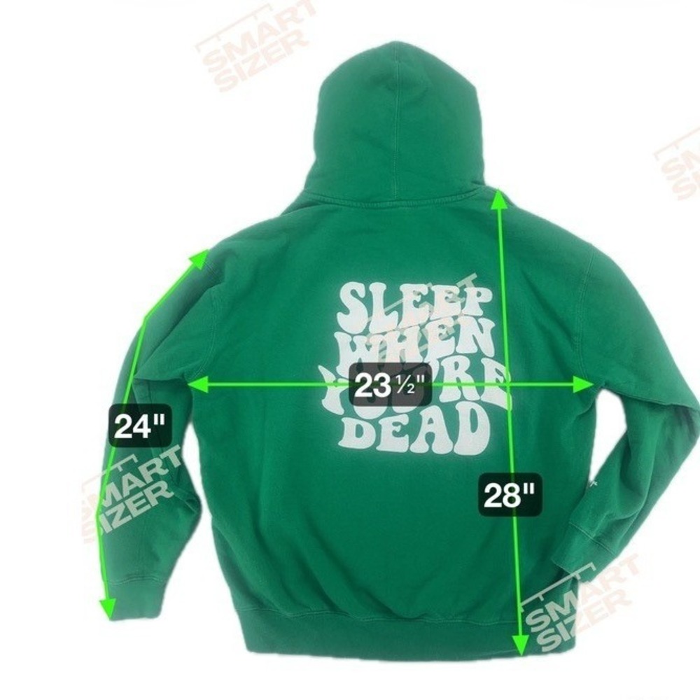 Plan Bri Barstool‎ Sports Green Graphic Hoodie Size XL - Picture 3 of 14